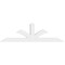 Ekena Millwork Richland Architectural Grade PVC Gable Bracket, 96"W x 28"H x 4"D x 6"F, 7/12 Pitch GBP096X28X0406RIC00 - alternate 3
